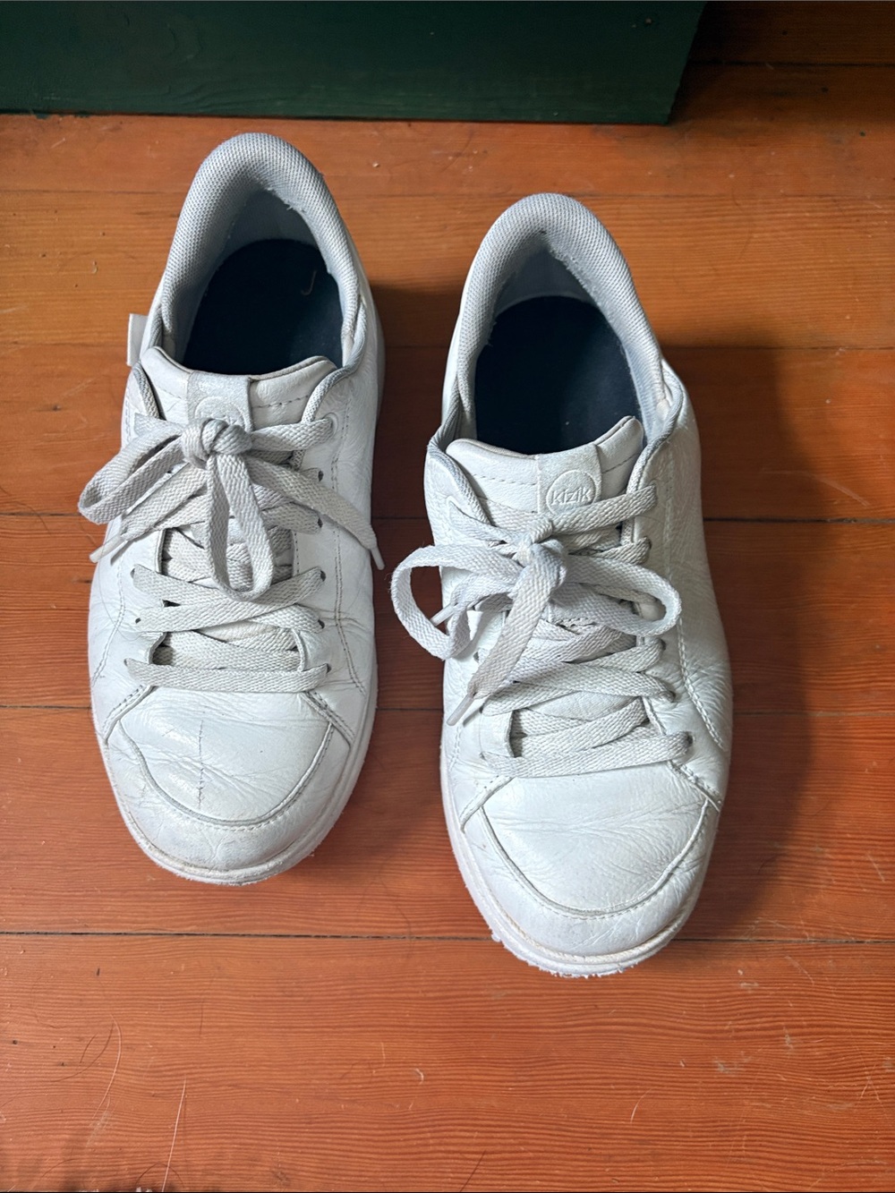 Women's White Low-Top Lace-Up Sneakers